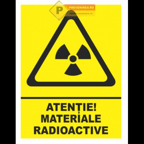 Indicator pentru material radioactiv